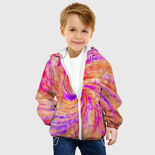 Детская куртка Color swirls / 3D-Белый – фото 4