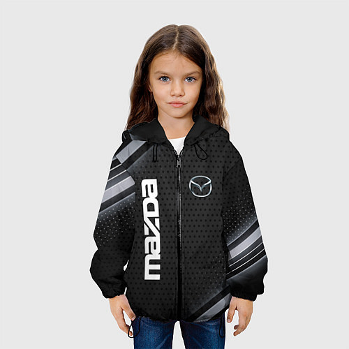 Детская куртка Mazda карбон / 3D-Черный – фото 3