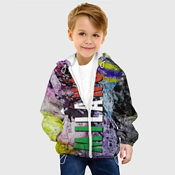 Куртка с капюшоном детская Avant-garde color texture - Milano, цвет: 3D-белый — фото 2