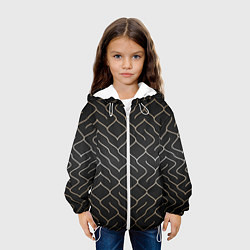 Куртка с капюшоном детская Black Gold - Лабиринт, цвет: 3D-белый — фото 2