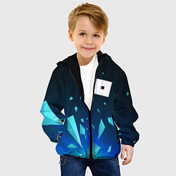 Куртка с капюшоном детская Roblox взрыв частиц, цвет: 3D-черный — фото 2
