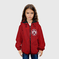 Куртка с капюшоном детская Borussia отпечатки, цвет: 3D-черный — фото 2