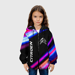 Куртка с капюшоном детская Citroen speed lights, цвет: 3D-черный — фото 2