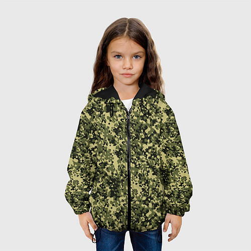 Детская куртка Камуфляж Flecktarn Jeitai / 3D-Черный – фото 3