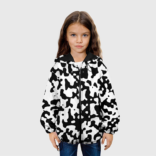 Детская куртка Камуфляж Cowskin средний / 3D-Черный – фото 3
