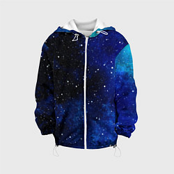 Куртка с капюшоном детская Чистое звездное небо, цвет: 3D-белый