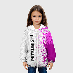 Куртка с капюшоном детская Mitsubishi pro racing: по-вертикали, цвет: 3D-белый — фото 2