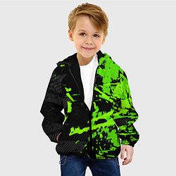 Куртка с капюшоном детская Black & Green, цвет: 3D-черный — фото 2