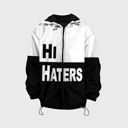 Куртка с капюшоном детская Hi haters - Bye haters, цвет: 3D-черный