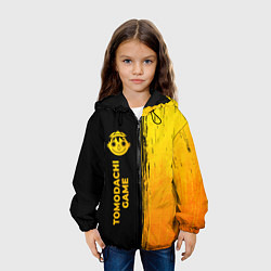 Куртка с капюшоном детская Tomodachi Game - gold gradient: по-вертикали, цвет: 3D-черный — фото 2