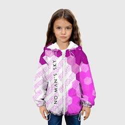 Куртка с капюшоном детская No Mans Sky pro gaming: по-вертикали, цвет: 3D-белый — фото 2