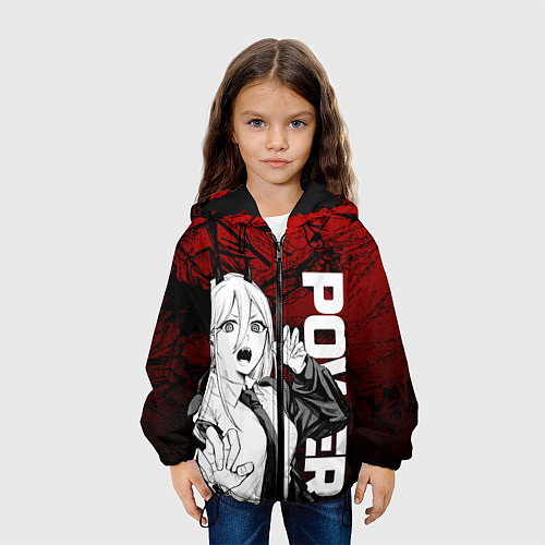 Детская куртка Пауэр : Человек-бензопила / 3D-Черный – фото 3