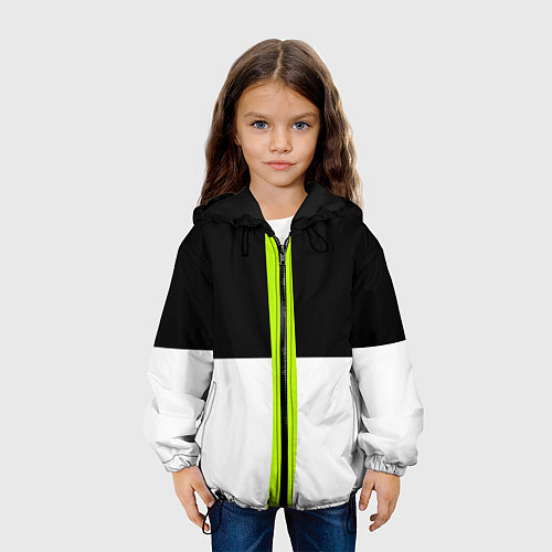Детская куртка Геометрия Инь-Янь / 3D-Черный – фото 3