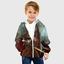 Куртка с капюшоном детская Кодзуки, цвет: 3D-белый — фото 2