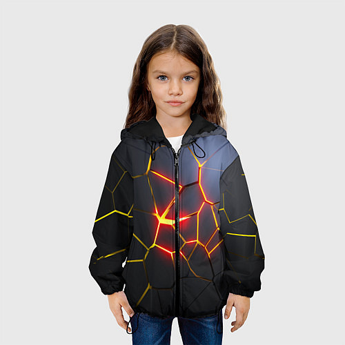 Детская куртка Вулканическая активность / 3D-Черный – фото 3