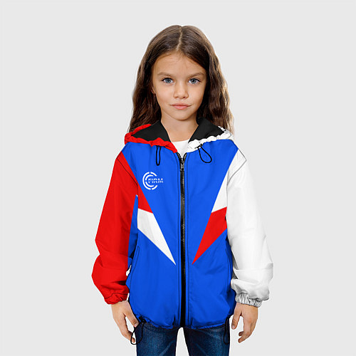 Детская куртка FIRM с расцветкой триколор / 3D-Черный – фото 3