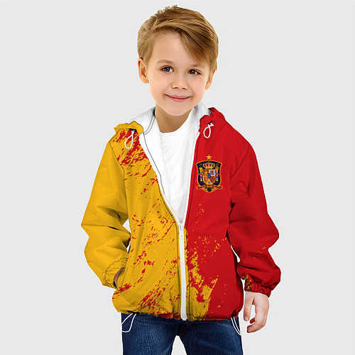 Детская куртка Сборная Испании / 3D-Белый – фото 4