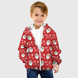 Куртка с капюшоном детская Дед Мороз - Санта Клаус, цвет: 3D-белый — фото 2