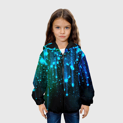 Детская куртка Space - starfall / 3D-Черный – фото 3