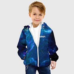 Куртка с капюшоном детская Бескрайний космос - Nasa, цвет: 3D-белый — фото 2