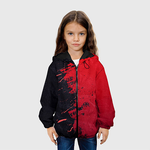 Детская куртка Черное и красное / 3D-Черный – фото 3