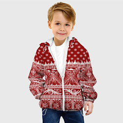 Куртка с капюшоном детская Love climbing : Christmas aesthetics, цвет: 3D-белый — фото 2