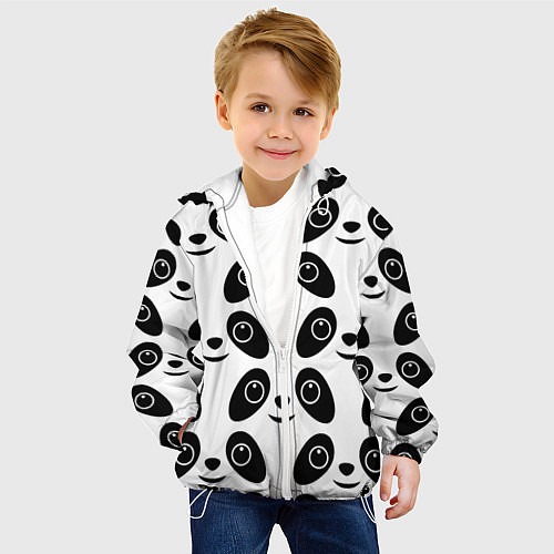 Детская куртка Panda bing dun dun / 3D-Белый – фото 4