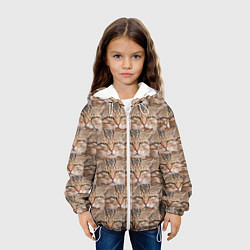 Куртка с капюшоном детская Кот - Гипнокот, цвет: 3D-белый — фото 2