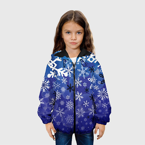 Детская куртка Сказочный снегопад / 3D-Черный – фото 3