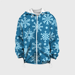 Куртка с капюшоном детская Blue snow, цвет: 3D-белый