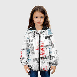Куртка с капюшоном детская Играем джаз, цвет: 3D-черный — фото 2
