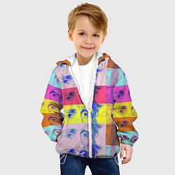 Куртка с капюшоном детская Глаза Джексона, цвет: 3D-белый — фото 2