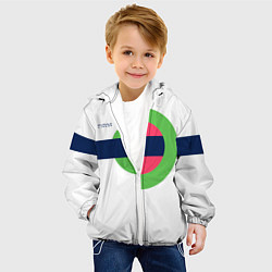 Куртка с капюшоном детская Белый спортик из 90х FIRM, цвет: 3D-белый — фото 2