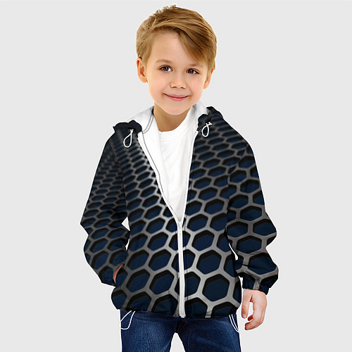 Детская куртка Металическая бронь / 3D-Белый – фото 4
