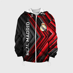 Куртка с капюшоном детская Real Madrid art, цвет: 3D-белый