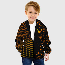 Куртка с капюшоном детская B A P half pattern, цвет: 3D-черный — фото 2