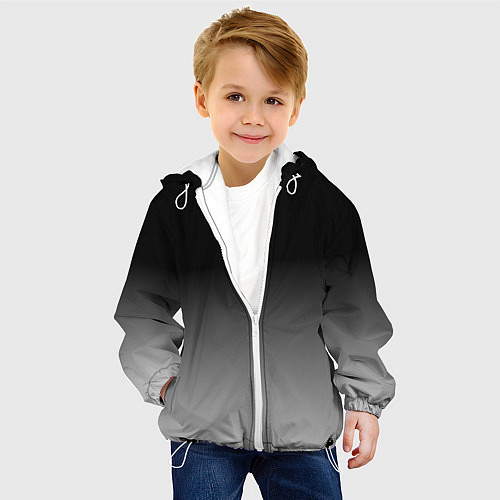 Детская куртка От черного к белому / 3D-Белый – фото 4
