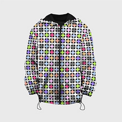 Детская куртка Разноцветный геометрический рисунок
