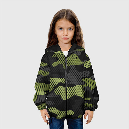 Детская куртка Камуфляж яркий / 3D-Черный – фото 3