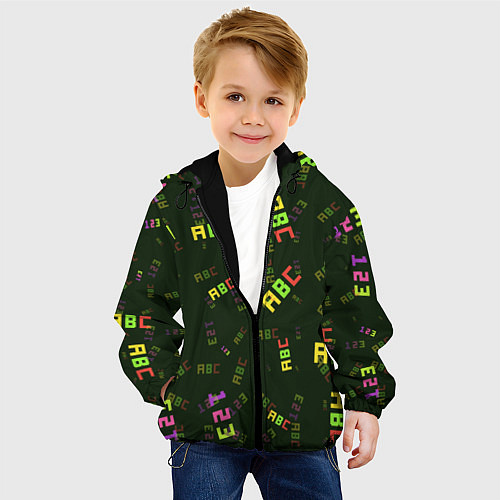 Детская куртка ABC / 3D-Черный – фото 4