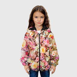 Куртка с капюшоном детская Тысяча цветов, цвет: 3D-черный — фото 2