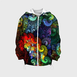 Детская куртка Фрактальный узор оптический