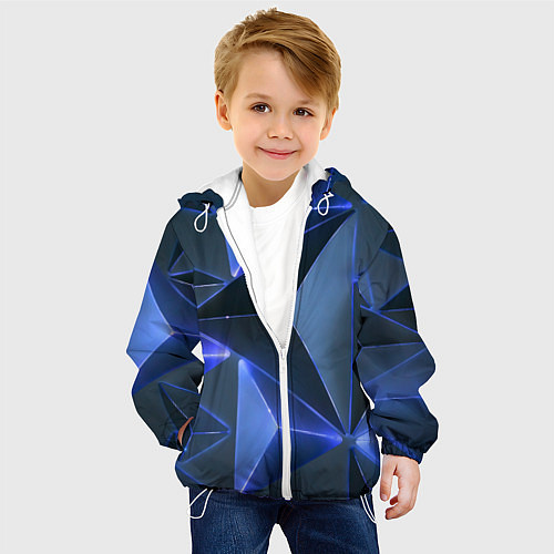 Детская куртка Triangle neon / 3D-Белый – фото 4