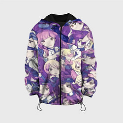Куртка с капюшоном детская Японские девушки в стиле анимэ, цвет: 3D-черный