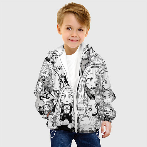 Детская куртка Эри - Моя геройская академия / 3D-Белый – фото 4