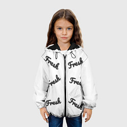 Куртка с капюшоном детская Fresh, цвет: 3D-черный — фото 2