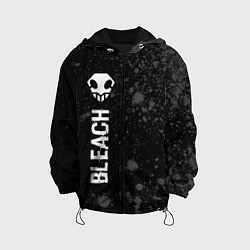 Куртка с капюшоном детская Bleach glitch на темном фоне: по-вертикали, цвет: 3D-черный