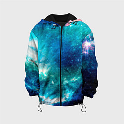 Куртка с капюшоном детская Звёздная Вселенная, цвет: 3D-черный
