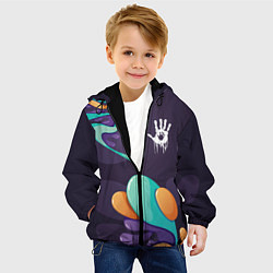 Куртка с капюшоном детская Death Stranding graffity splash, цвет: 3D-черный — фото 2