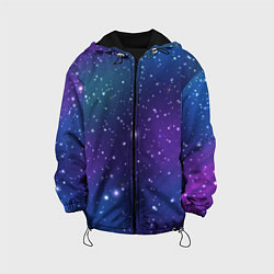 Детская куртка Фиолетовая розовая звездная туманность в космосе